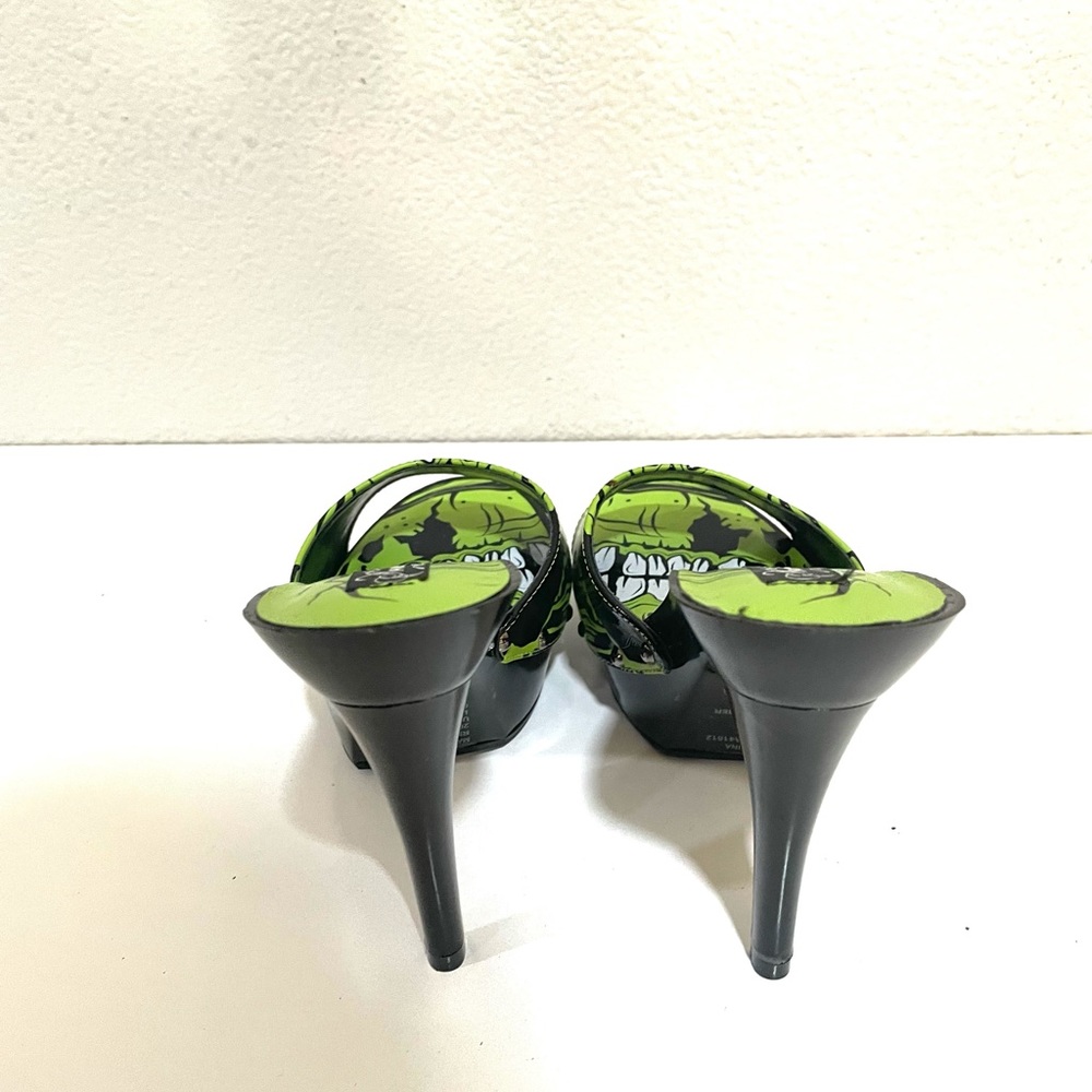 Iron Fist Green and Black Zombie Heels - Picture 8 of 13